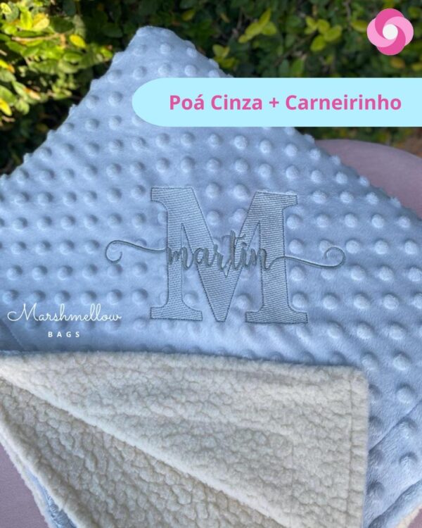Manta Baby Dupla Poá + Carneirinho - Image 11