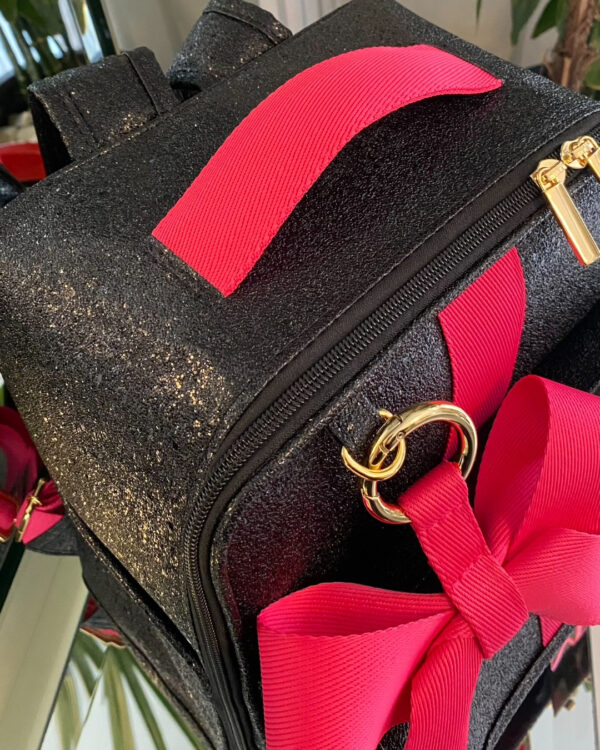Mochila Londres - Shine Preto + Pink - Imagem 5