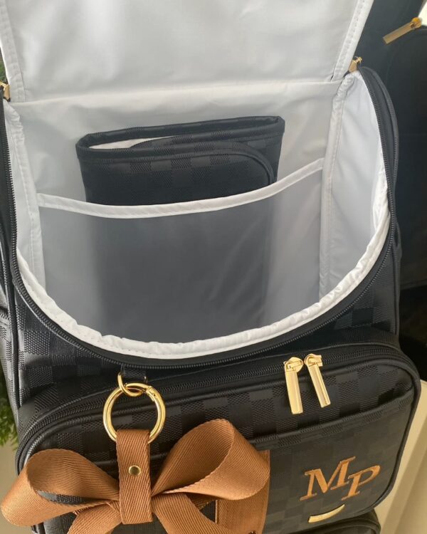 Mochila 2 em 1 - Preto LV + Caramelo - Imagem 3
