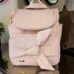 Mochila 2 em 1 - Coleção Laço de Fita - Linho Rosê