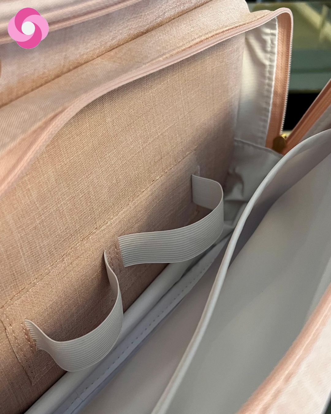 Mochila 2 em 1 - Coleção Laço de Fita - Linho Rosê - Imagem 4