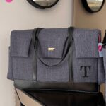 Bolsa maternidade Milano - Linho Preto + Preto