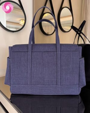 Bolsa maternidade Milano – Linho Azul Marinho