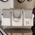 Bolsa Milano - Linho Cru + Cinza