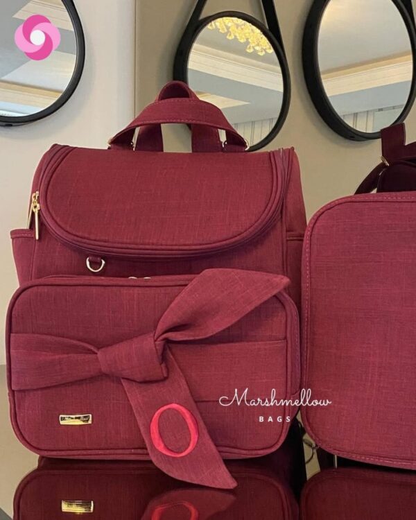 Mochila 2 em 1 - Linho Marsala