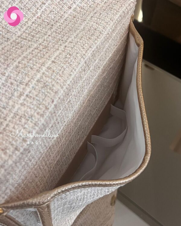 Bolsa Chanel Mini - Linho Preto - Imagem 3