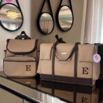 Kit bolsa maternidade Marsh 03 - Bege escuro + Café