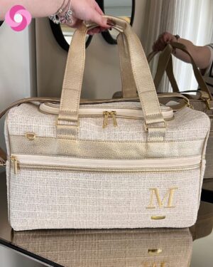 Mala Madison – Tweed + Dourado