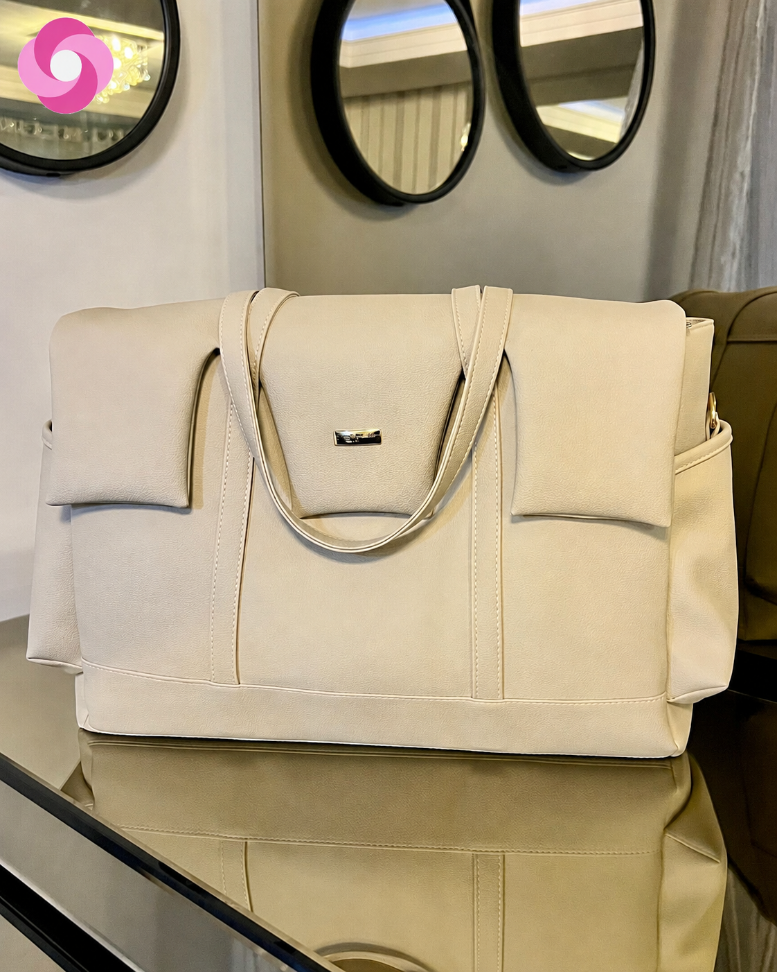 Bolsa Milano - Bege Claro - PRONTA ENTREGA