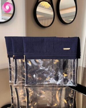 Kit Trio Organizadores de Looks Baby – Linho Azul Marinho